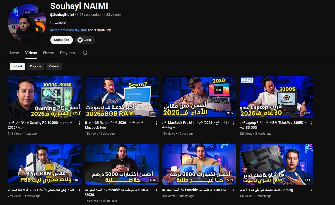 Souhayl NAIMI Channel Branding & High-CTR Thumbnails image 2
