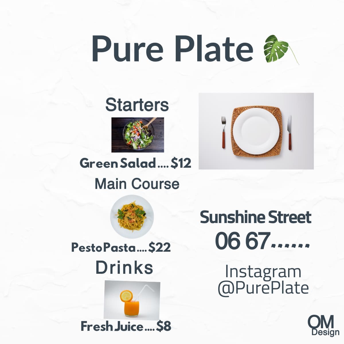 الهوية البصرية "Pure Plate" وتصميم "Urban Feast" السريالي image 1