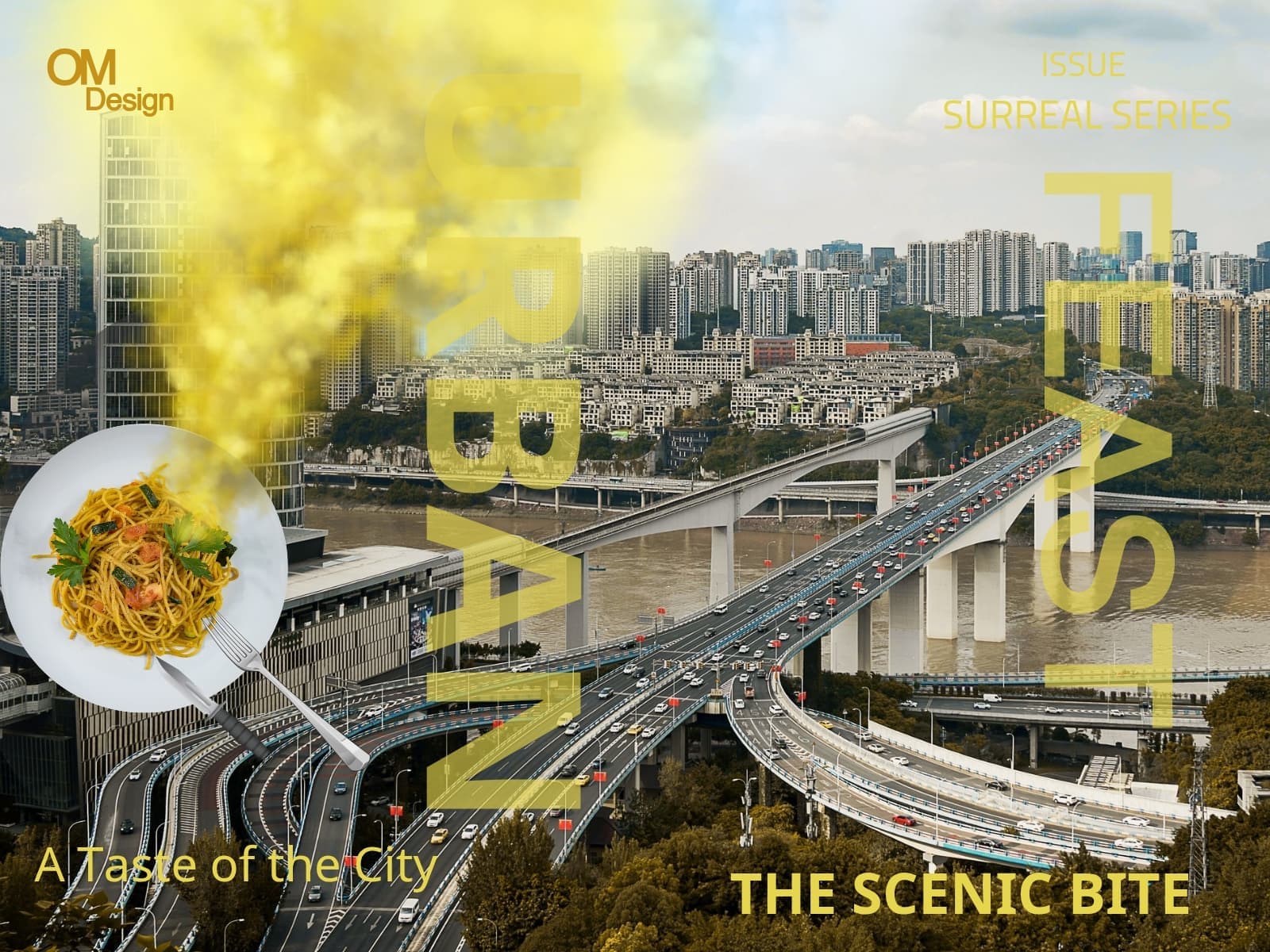 الهوية البصرية "Pure Plate" وتصميم "Urban Feast" السريالي image 2